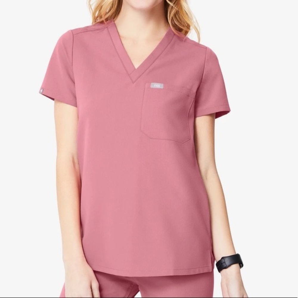 Figs Catarina Mauve Scrub Top - XS